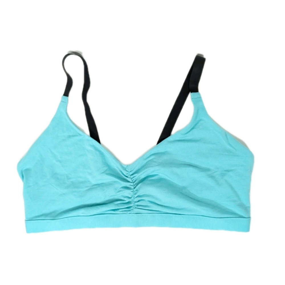MeUndies Bralette 3X Women NEW UltraModal FeelFree Ruched modal soft aqua